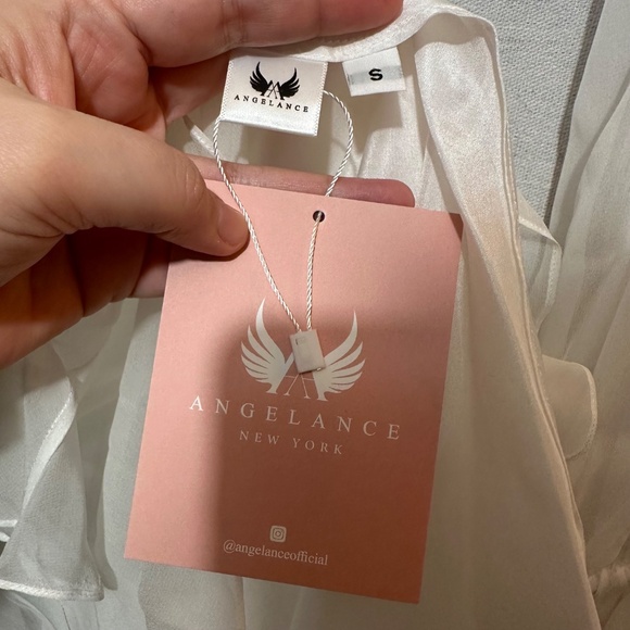 NWT Angelance Silk Chiffon Mini Dress with gift box - size S - Picture 6 of 8